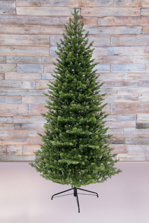 Ель Городская стройная, 155 см, 140 теплых белых LED ламп, 100% литая хвоя Black Box (74680)