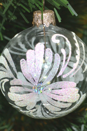 Стеклянный шар Мечта 85 мм, в подарочной упаковке, Батик (КУ-85-1255)	