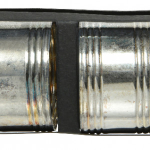 Кольца для салфеток Серебряный век, 4,5 см., 4 шт., линии, серебро, Kaemingk (608000/3)