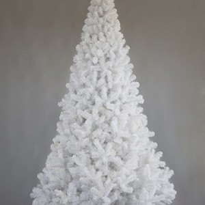 Интерьерная искусственная елка Рублевская белая 6,5 м., ствольная, ПВХ, Green Trees (GT6,5RUPVCW)