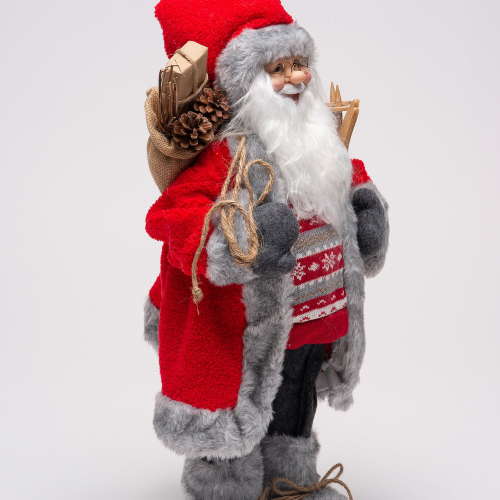 Дед Мороз Величавый в красной шубке 45 см., ЕлкиТорг (ZS-S-21831-18)