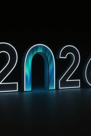 Светодиодные цифры &quot;2026&quot; 200 см., Сад Радости (SR026)