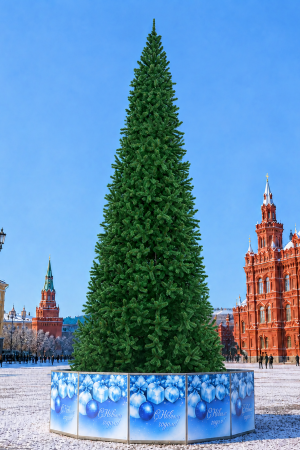 Уличная ствольная елка Альпийская Люкс 5 м., ПВХ, зеленая, ЕлкиТорг (278500)