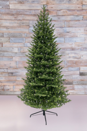 Ель Городская стройная, 185 см 180 теплых белых LED ламп, 100% литая хвоя Black Box (74681)