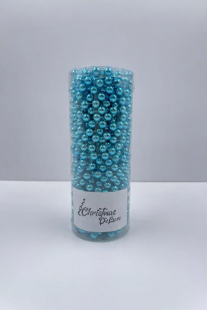 Пластиковые бусы Бисер 8 мм.*10 м., бирюзовый, Christmas DeLuxe (89750)