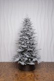 Искусственная елка Сибирская заснеженная 210 см., литая хвоя+пвх, ЕлкиТорг (66210)