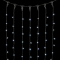 Светодиодный занавес с колпачком 2*3 м., 600 белых LED ламп, каучуковый черный провод, IP65, Beauty Led (LL602-1-2W)