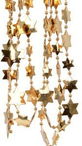 Бусы пластиковые Звезды 2.6*270 см., бронзовые, Kaemingk (000487)