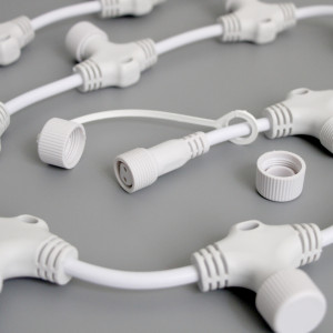 Шина от занавеса 2 м., шаг 10 см., белый провод, Teamprof (TPF-SC2/20-W)