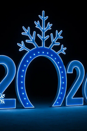 Светодиодные цифры &quot;2026&quot; 200 см., Сад Радости (SR027)