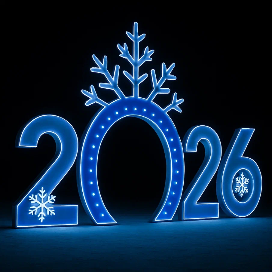 Светодиодные цифры "2026" 200 см., Сад Радости (SR027)