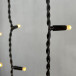 Светодиодная бахрома с колпачком 3,2*0,9 м., 168 теплых белых LED ламп, каучуковый черный провод, LTC (LL168-1-2WW)