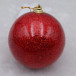 Шар новогодний 10 см., красный глянцевый, пенопласт, Christmas DeLuxe (14969)