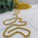 Пластиковые бусы Бисер 8 мм.*10 м., золото, Christmas DeLuxe (89787)
