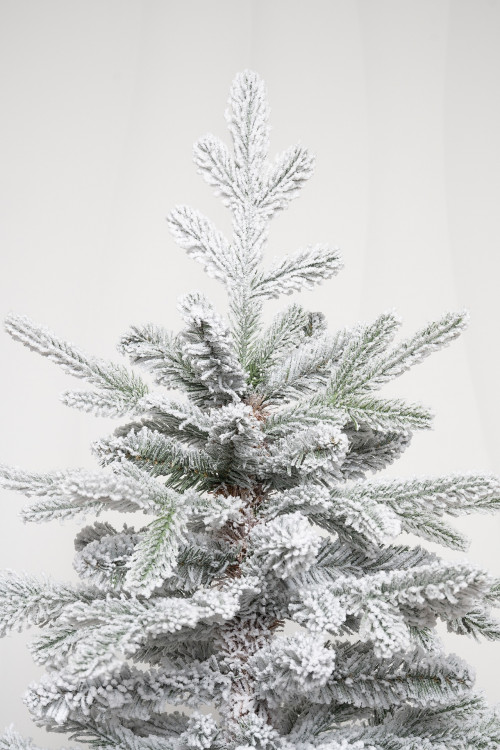 Искусственная елка Сибирская заснеженная 240 см., литая хвоя+ пвх, ЕлкиТорг (66240)