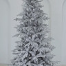 Искусственная елка Сибирская заснеженная 240 см., литая хвоя+ пвх, ЕлкиТорг (66240)
