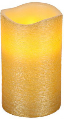 Светодиодная свеча LED LINDA неровный край,  желтый воск (068-51)
