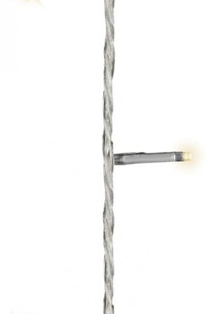 Светодиодная гирлянда на батарейках с контроллером 3.5 м., 48 теплых белых LED ламп, белый ПВХ провод, 3 батарейки типа АА,  Kaemingk (497131)