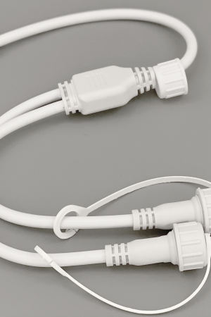 Разветвитель 1-2, 2 pin, белый, Teamprof (TPF-SC2/1-2-W) 