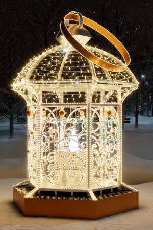 Светодиодная фотозона Фонарь Свет надежды золотой 2.96 м., Conso (3DGR629-i91)