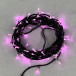 Светодиодная нить 100 розовых LED ламп, 10 м., 24В., черный провод ПВХ, Beauty Led (PST100-11-1P)