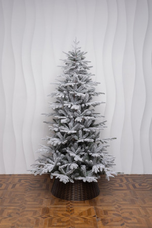 Искусственная елка Сибирская заснеженная 300 см., литая хвоя+пвх, ЕлкиТорг (66300)