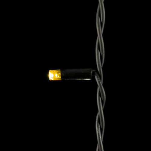 Светодиодный занавес Sealed 2*3 м., 220V., 600 теплых белых LED ламп, черный каучук, Beauty Led (LL602-1-2WW)