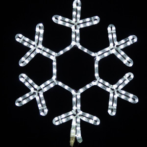 Светодиодная фигура снежинка MAIN, 50 см., 220В, холодный белый, Teamprof (960141)