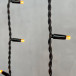 Светодиодная бахрома с колпачком 3,2*0,9 м., 168 желтых LED ламп, каучуковый черный провод, LTC (LL168-1-2Y)