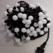 Светодиодная гирлянда шарики Fiesta, 10 м., 100 RGB LED ламп 23 мм, черный каучук, LTC (RGB BB100-2-2RGB)