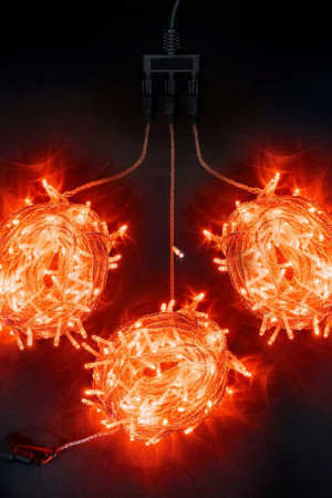 Комплект гирлянды на деревья с контроллером 60 м., 3 луча по 20 м, 600 LED ламп красного цвета, Beauty Led (KDD600C-10-1R)