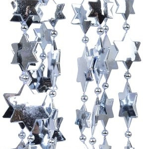 Бусы пластиковые Звезды 270 см серо-голубые, Kaemingk (000490)