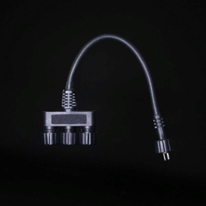 Разветвитель 3-х лучевой для силиконовых нитей без возможности управления, 24В., провод черный каучук, IP65, Beauty Led (EC3-20)