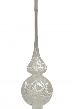 Верхушка &quot;Снежинка снежная&quot; h-28 см., стекло, в подарочной упаковке, Батик (КВ-194111)