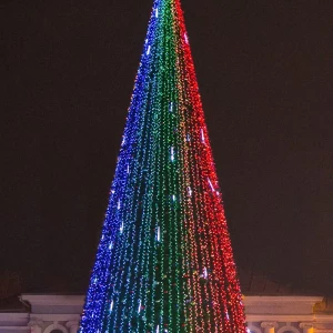 Комплект освещения Хамелеон RGB для елей высотой 12 м., 24 шт.*12 м., Green Trees (Ham12)