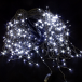 Светодиодная мерцающая бахрома 25 м., нити 0,6*0,4*0,3 м., 850 холодных белых LED, черный ПВХ, IP 54, соединяемая, Winner (w.02.6B.850.F+)