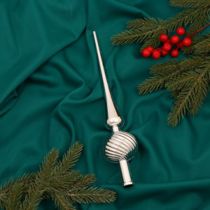 Макушка Классика полосы 25 см., серебро, Зимнее Волшебство (6537063)         