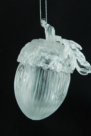 Украшение &quot;Желудь&quot; с серебряными блестками, (150019)