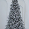 Искусственная елка Скандинавия заснеженная 210 см., литая+пвх, 600 мульти/теплых LED ламп, ЕлкиТорг (26210)