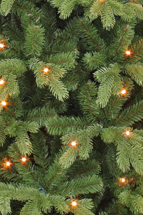 Елка Шервуд Премиум стройная с лампами 185 см., 168 LED ламп, литая хвоя+пвх, Triumph Tree (73147)