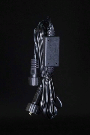 Выпрямитель для силиконовых нитей без возможности управления, провод черный каучук, IP65, Beauty Led (EC24-2A)