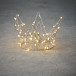 Украшение корона 10*18см.,60 теплых белых LED ламп, с таймером (84881)