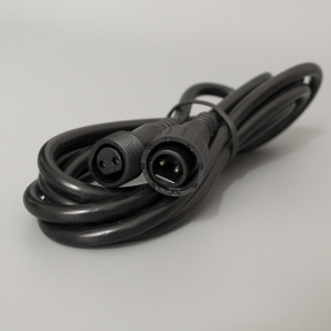 Удлинитель 2 pin, 2 м., черный провод, Teamprof (TPF-EC2-2-B)