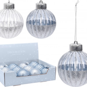 Набор пластиковых шаров Жако 80 мм., серый/голубой, 12 шт., Koopman (ABJ430540) 