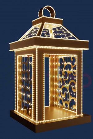 Светодиодная фотозона Золотой фонарь малый 1 м, Conso (3DGR111-s100)