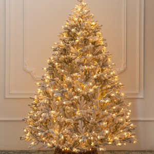 Искусственная елка Швейцарская заснеженная 300 см., 1016 теплых-белых Led ламп, 100% литая хвоя, ЕлкиТорг (176300)