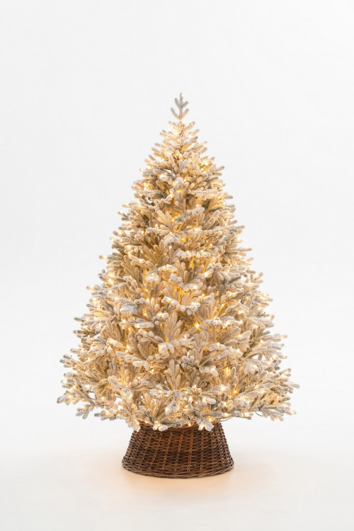 Искусственная елка Швейцарская заснеженная 300 см., 1016 теплых-белых Led ламп, 100% литая хвоя, ЕлкиТорг (176300)