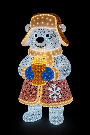 Светодиодная фигура Медвежонок Умка 200 см., Сад Радости (SR130)