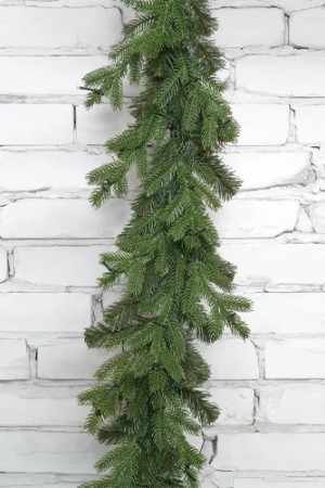 Хвойная гирлянда Графская 270*30 см., Литая хвоя+ПВХ, ЕлкиТорг (23027)