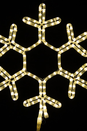 Светодиодная фигура Снежинка MAIN, 80 см., 220В, теплый белый, Teamprof (960146)